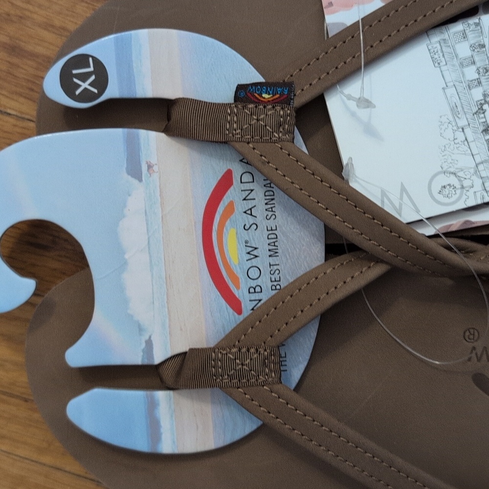 Rainbow Women's XL 8.5-9.5 Dark Brown Sandals